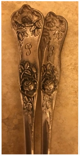 Spoons that belonged to Gladys Presley